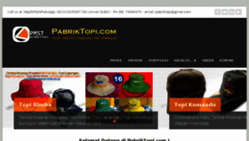 What Pabriktopi.com website looked like in 2017 (6 years ago)