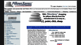 What Pillowsxpress.com website looked like in 2017 (6 years ago)