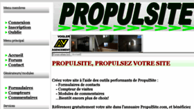 What Propulsite.com website looked like in 2017 (6 years ago)