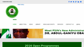 What Psin.gov.ng website looked like in 2017 (6 years ago)