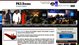 What Pksevents.com website looked like in 2017 (6 years ago)