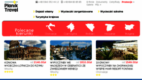 What Planik-travel.pl website looked like in 2017 (6 years ago)