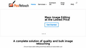 What Picsretouch.com website looked like in 2017 (6 years ago)