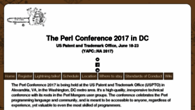 What Perlconference.us website looked like in 2017 (6 years ago)