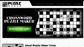 What Puzzlemaker.biz website looked like in 2017 (6 years ago)