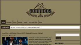 What Playcorridos.com website looked like in 2017 (6 years ago)