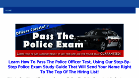 What Passthepoliceexam.com website looked like in 2017 (6 years ago)