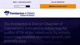 What Pembertonchamber.com website looked like in 2017 (6 years ago)