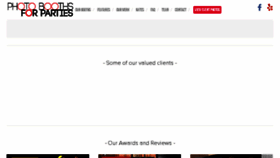 What Photoboothsforparties.com website looked like in 2017 (6 years ago)