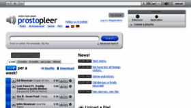 What Prostopleer.com website looked like in 2017 (6 years ago)