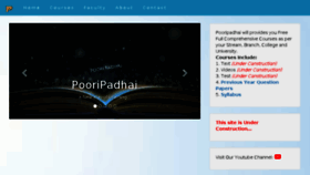 What Pooripadhai.com website looked like in 2017 (6 years ago)
