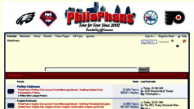 What Philaphans.com website looked like in 2017 (6 years ago)