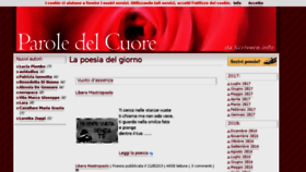 What Paroledelcuore.com website looked like in 2017 (6 years ago)