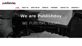 What Publishday.com website looked like in 2017 (6 years ago)