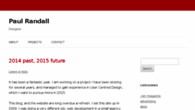 What Prandall.com website looked like in 2017 (6 years ago)