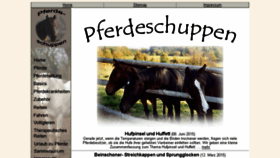 What Pferdeschuppen.de website looked like in 2017 (6 years ago)