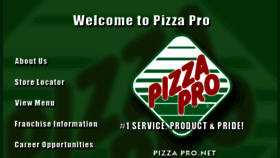 What Pizzapro.com website looked like in 2017 (6 years ago)