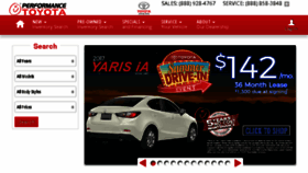 What Performancetoyotastore.com website looked like in 2017 (6 years ago)