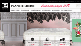 What Planete-literie.fr website looked like in 2017 (6 years ago)