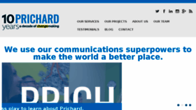 What Prichardcommunications.com website looked like in 2017 (6 years ago)