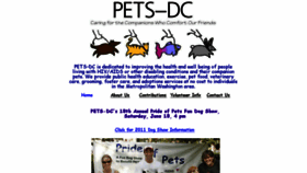 What Petsdc.org website looked like in 2017 (6 years ago)