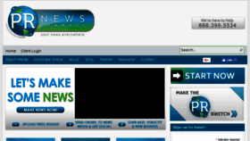 What Prnewschannel.com website looked like in 2017 (6 years ago)