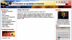 What Parlament.md website looked like in 2017 (8 years ago)