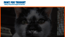 What Pawzforthought.org website looked like in 2017 (6 years ago)
