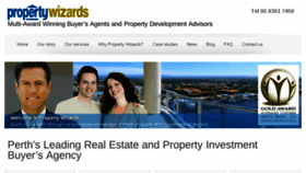 What Propertywizards.com.au website looked like in 2017 (6 years ago)