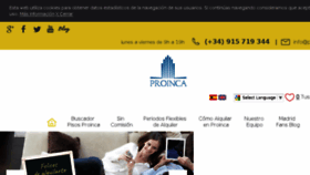 What Proinca.es website looked like in 2017 (6 years ago)