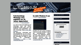 What Pc-blog.de website looked like in 2017 (6 years ago)