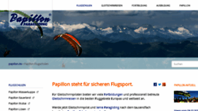 What Papillon-flugschulen.de website looked like in 2017 (6 years ago)