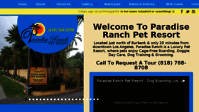 What Paradiseranch.net website looked like in 2017 (6 years ago)