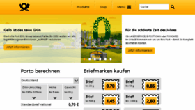 What Post.de website looked like in 2017 (6 years ago)