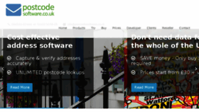 What Postcodesoftware.co.uk website looked like in 2017 (6 years ago)