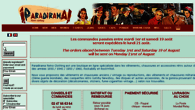 What Paradirama.com website looked like in 2017 (6 years ago)