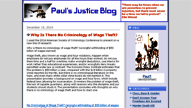 What Paulsjusticeblog.com website looked like in 2017 (6 years ago)