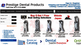 What Prestigedentalproducts.com website looked like in 2017 (6 years ago)