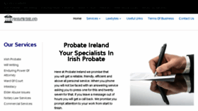 What Probate-ireland.com website looked like in 2017 (6 years ago)