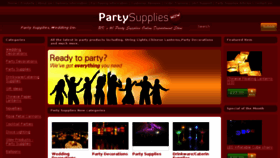 What Partysuppliesdecorations.co.uk website looked like in 2017 (6 years ago)