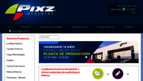 What Pixz.com.mx website looked like in 2017 (6 years ago)