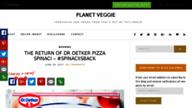What Planetveggie.co.uk website looked like in 2017 (6 years ago)