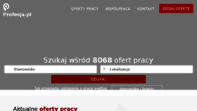 What Profesja.pl website looked like in 2017 (6 years ago)