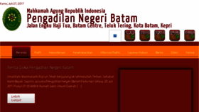 What Pn-batam.go.id website looked like in 2017 (6 years ago)