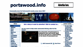 What Portswood.info website looked like in 2017 (6 years ago)