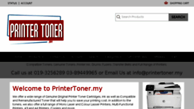 What Printertoner.my website looked like in 2017 (6 years ago)