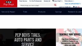 What Pepboys.com website looked like in 2017 (6 years ago)