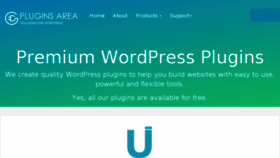 What Pluginsarea.com website looked like in 2017 (6 years ago)