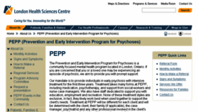 What Pepp.ca website looked like in 2017 (6 years ago)