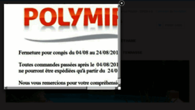 What Polymir.fr website looked like in 2017 (6 years ago)